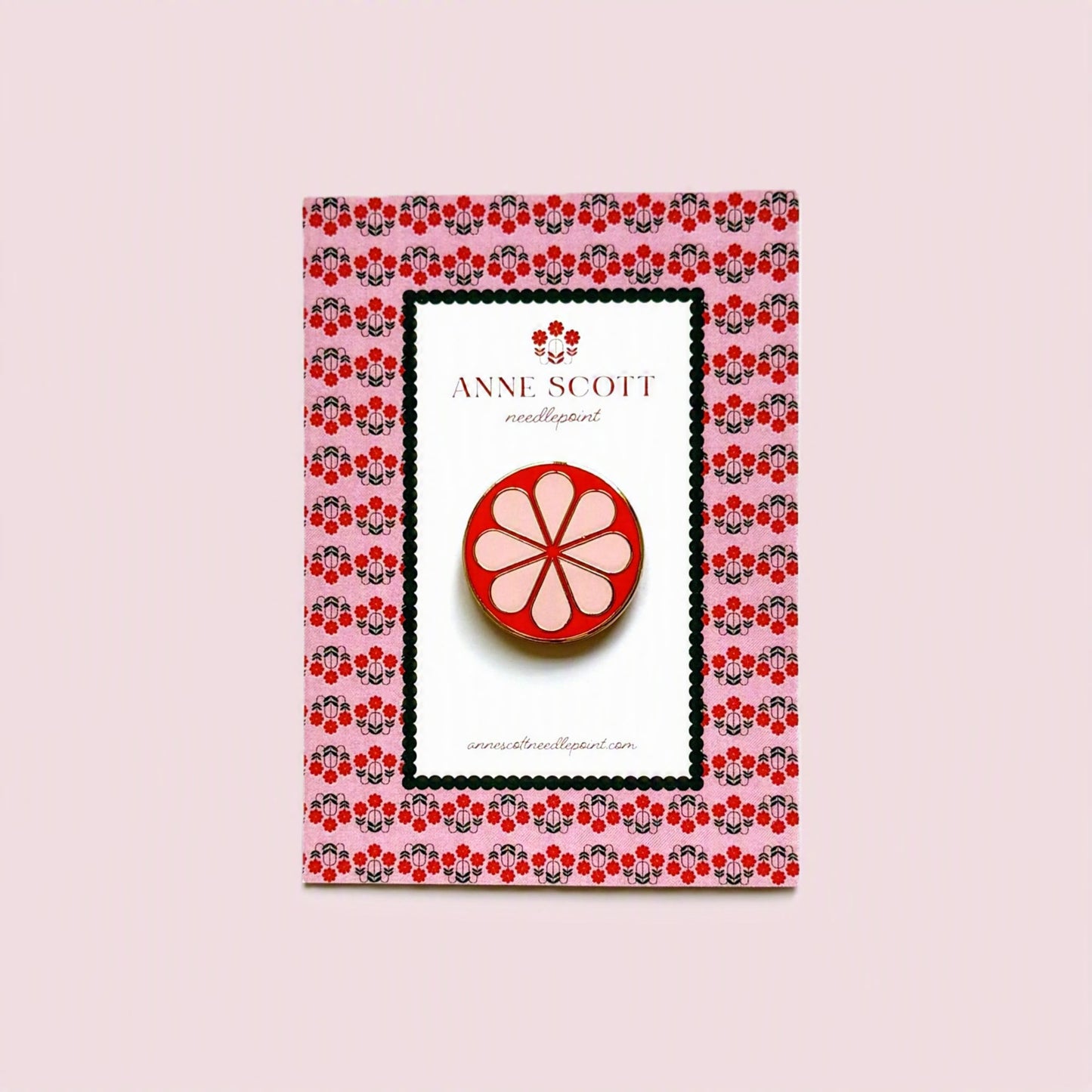 Orange & Pink Flower Needle Minder