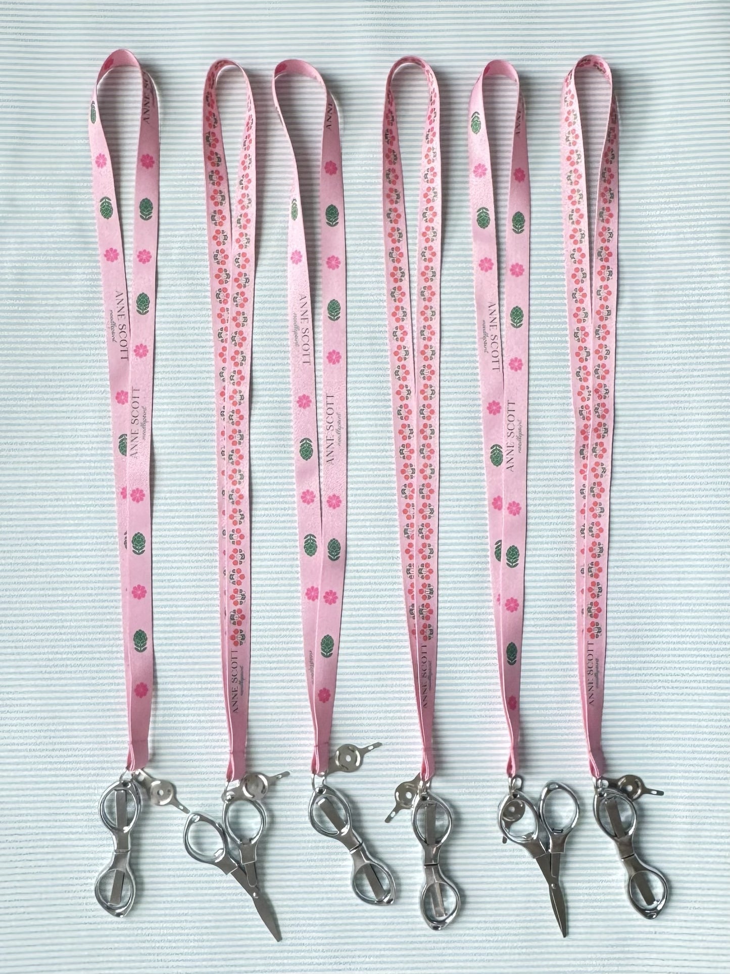 Artichoke & Flower Anne Scott Needlepoint Lanyard
