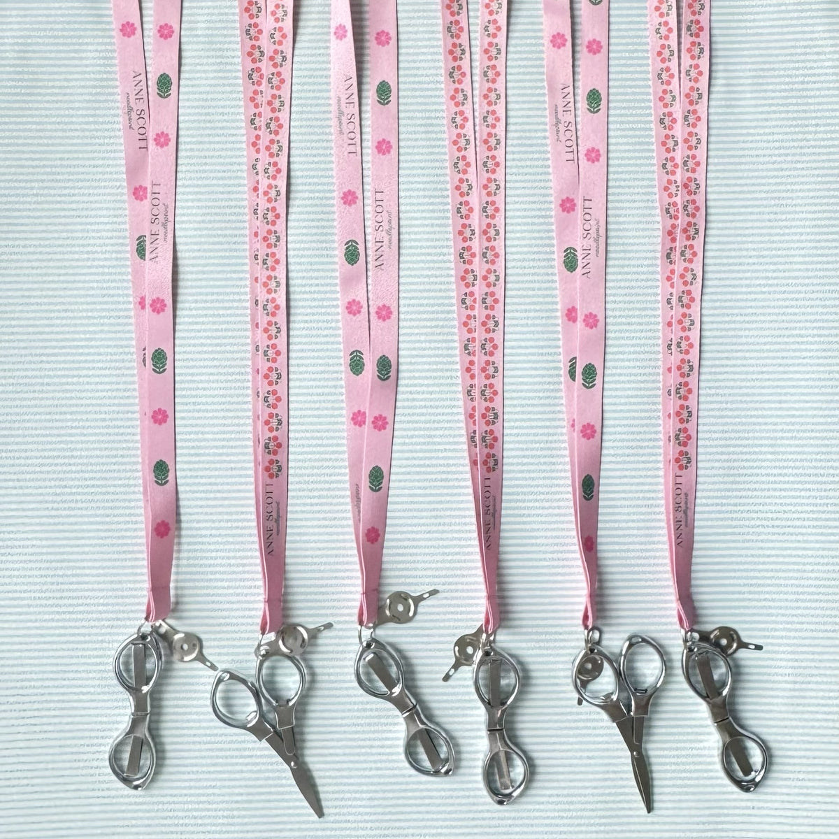Artichoke & Flower Anne Scott Needlepoint Lanyard