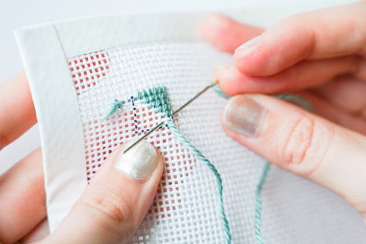 Scooping vs. Pulling Your Needle Through Canvas: Which Needlepoint Method Is Better?