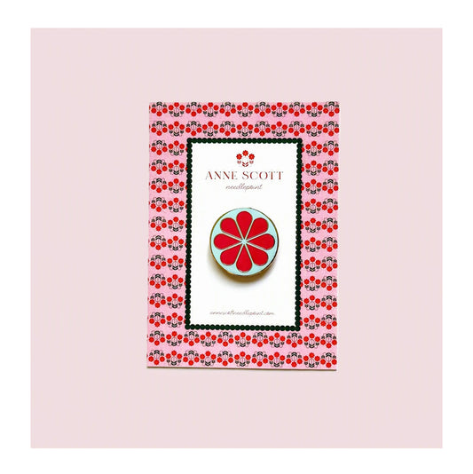 Blue & Pink Flower Needle Minder