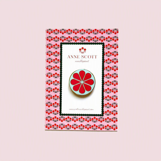 Blue & Pink Flower Needle Minder