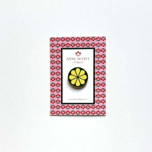 Green & Yellow Flower Needle Minder
