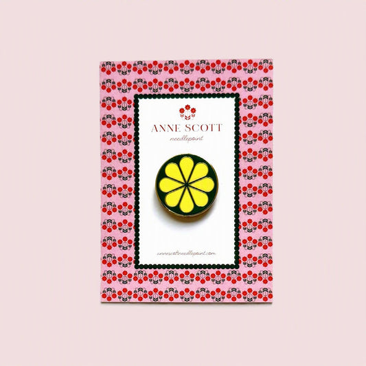 Green & Yellow Flower Needle Minder