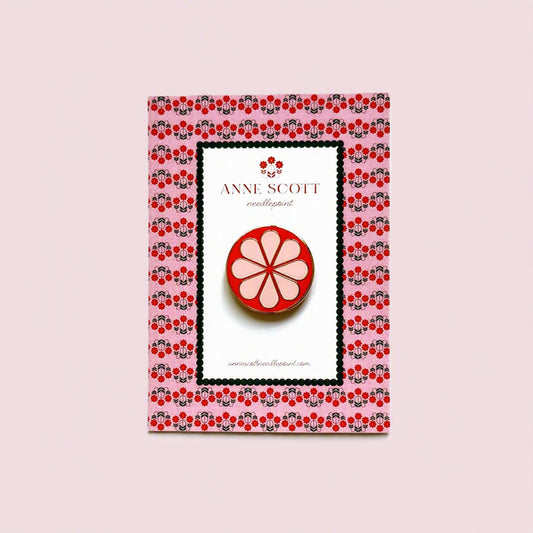 Orange & Pink Flower Needle Minder