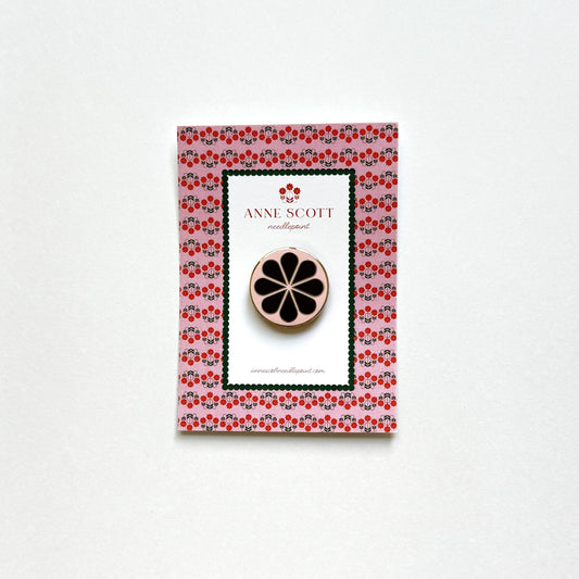 Pink & Ox Blood Flower Needle Minder