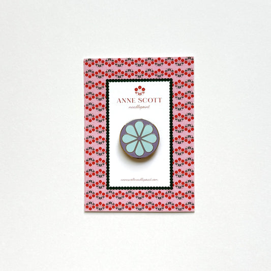 Purple & Blue Flower Needle Minder