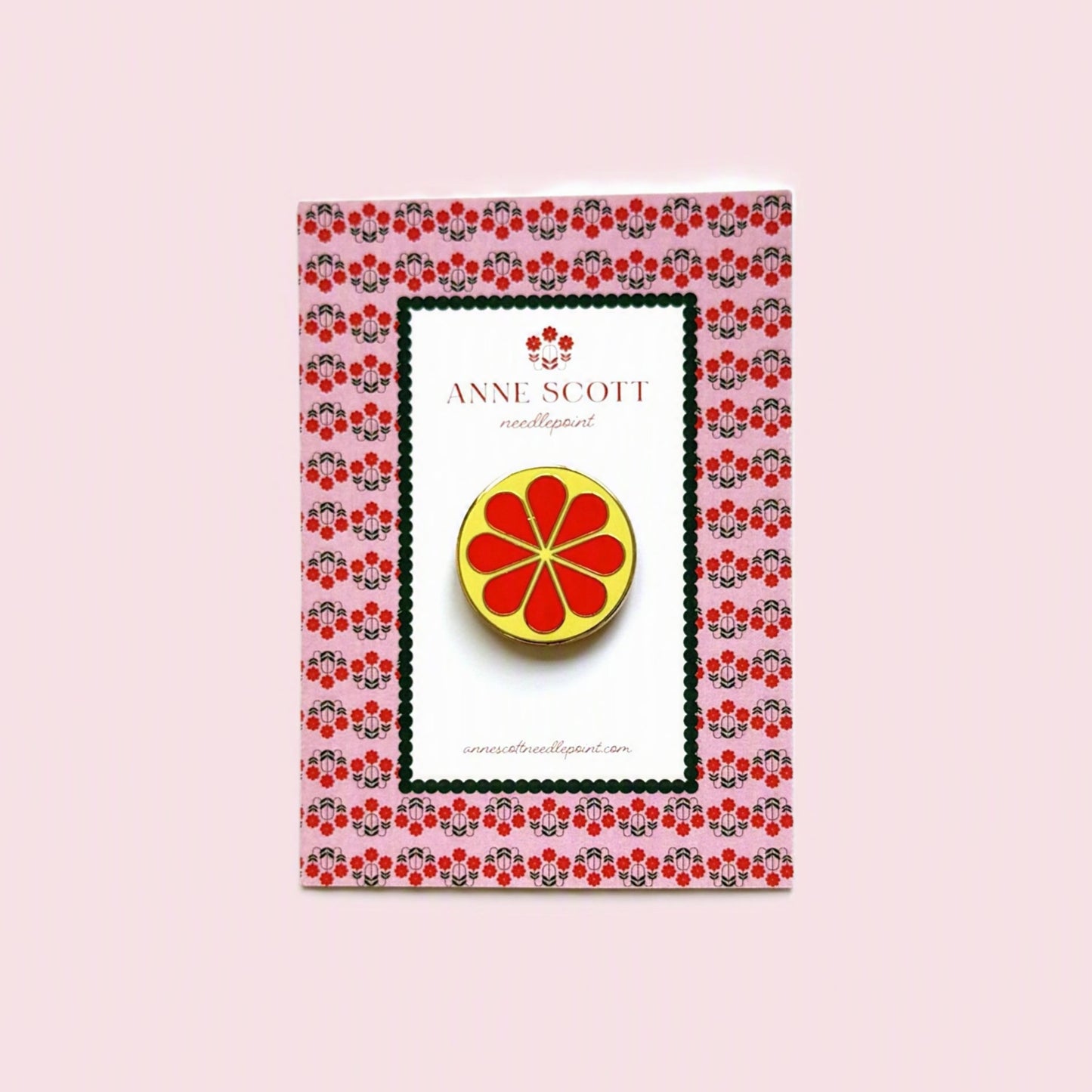 Yellow & Orange Flower Needle Minder