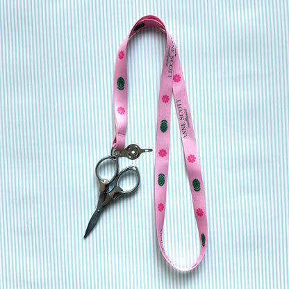 Artichoke & Flower Anne Scott Needlepoint Lanyard